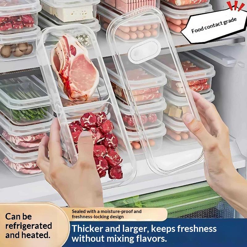 Food Storage For Pantry - Organizador Apilable para Refrigerador y Congelador,