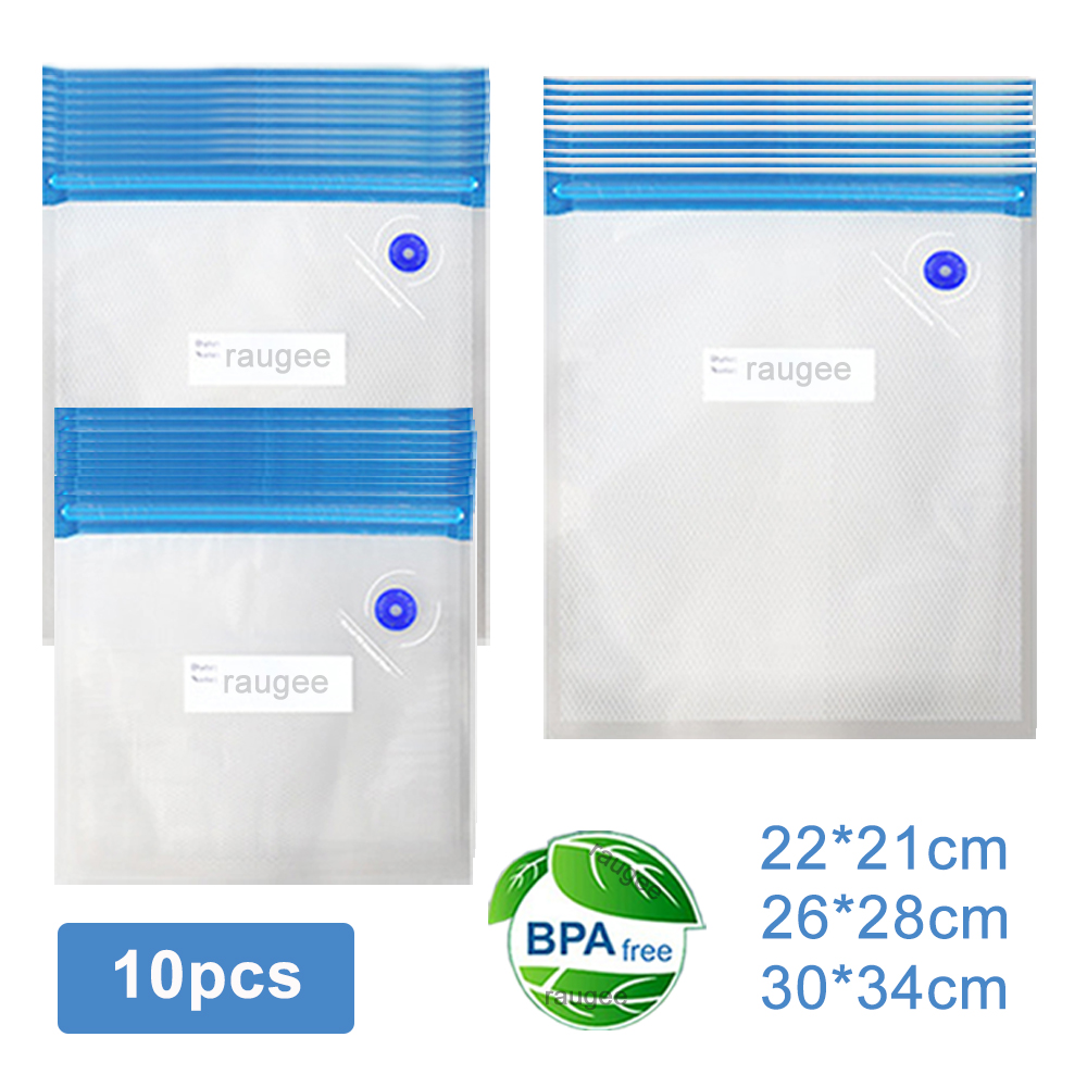 Food Storage Vacuum - Bolsas de vacío reutilizables para envasado