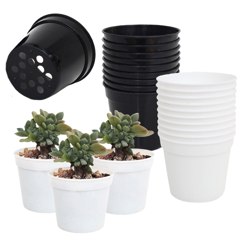Food Storage Plants - Maceta redonda de plástico para plantas,