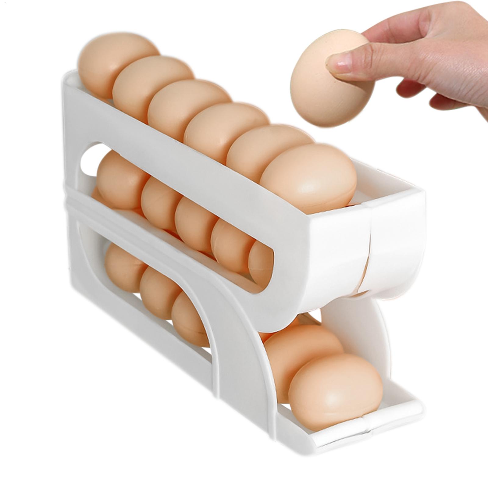 Food Storage Yellow - Contenedor de Huevos para Refrigerador, 3