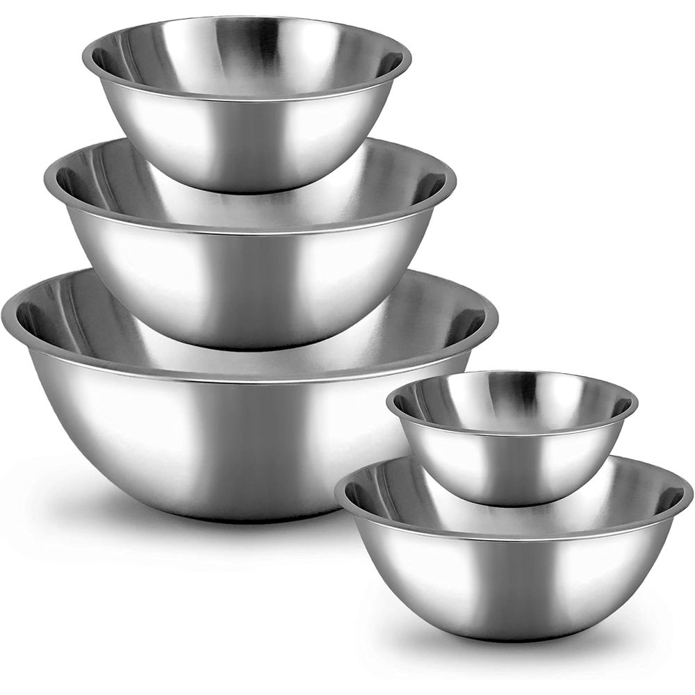 Food Storage 4 Quart - Juego de 5 Tazones para Mezclar,