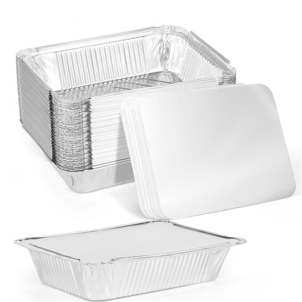Food Storage Safety - Bandejas de papel de aluminio con