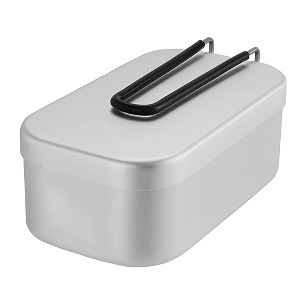 Food Storage Hiking - Fiambreras de aluminio de 800ML, utensilios