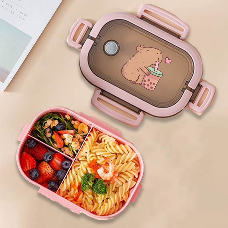 Food Storage And Preservation - Fiambrera Bento de Capibara con estampado