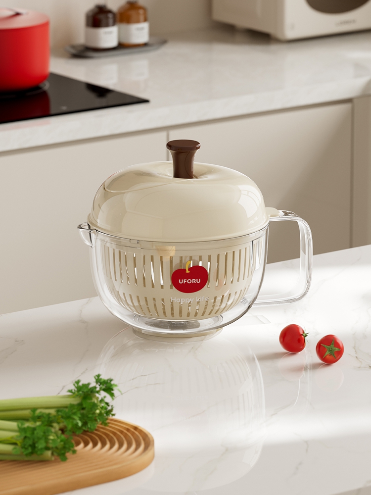 Xxl Food Storage Container - Escurridor de Ensaladas Grande con Tazón
