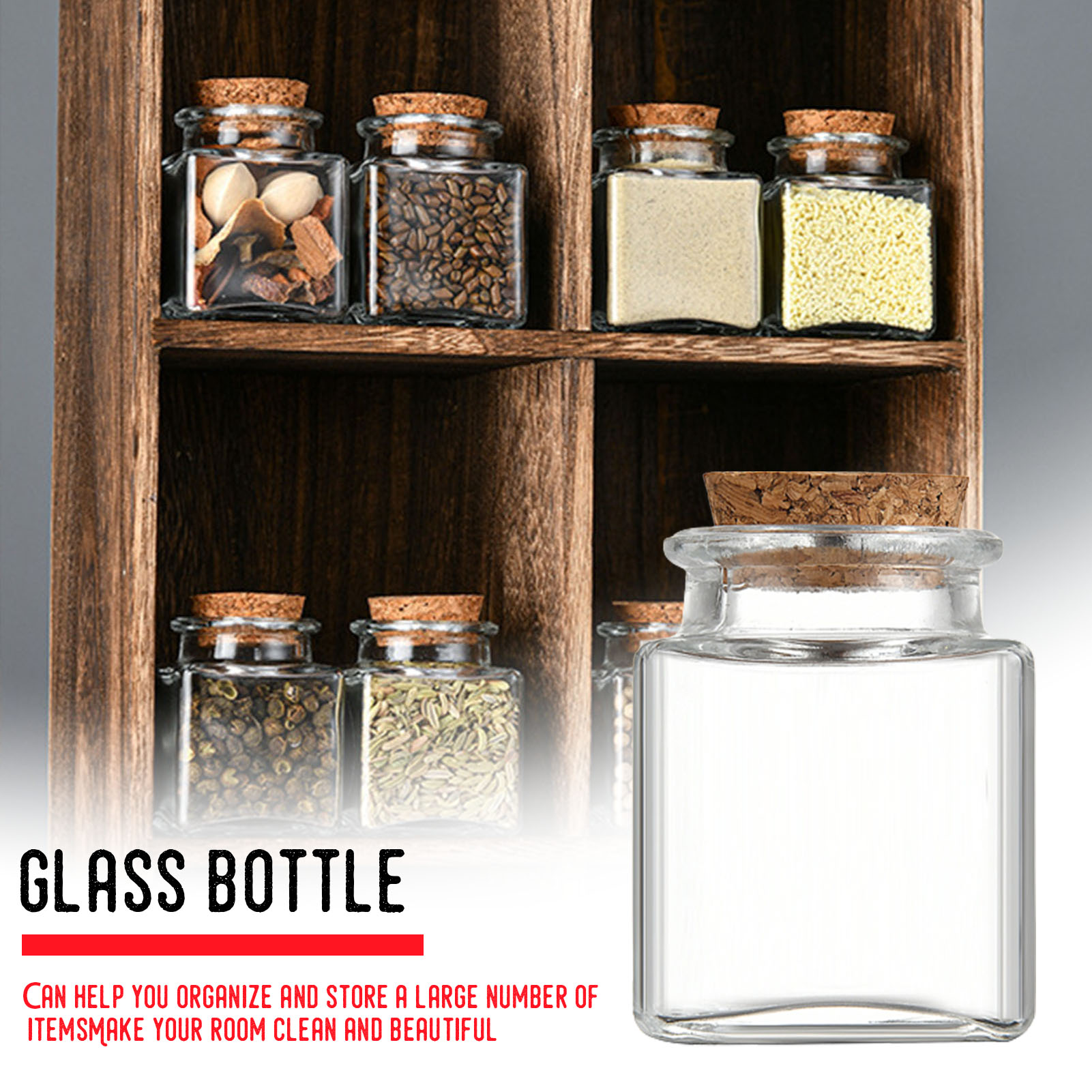 Food Storage For Pantry - Frascos de almacenamiento de vidrio, organizador