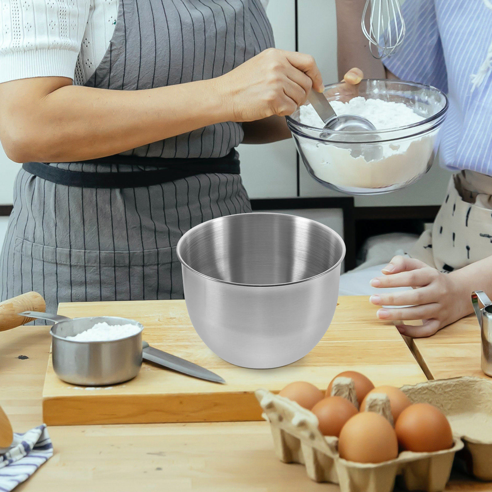 Food Storage Meals - Tazón de mezcla de acero inoxidable