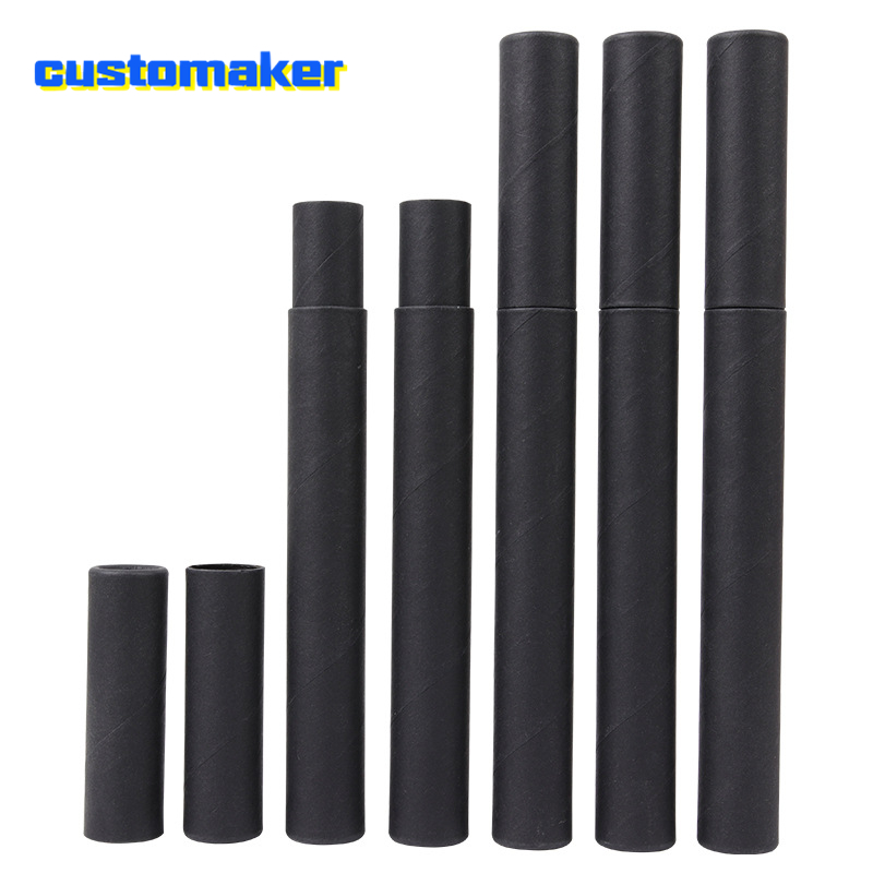 Food Storage Plants - Caja Tubo Kraft con Tapa, Negro,