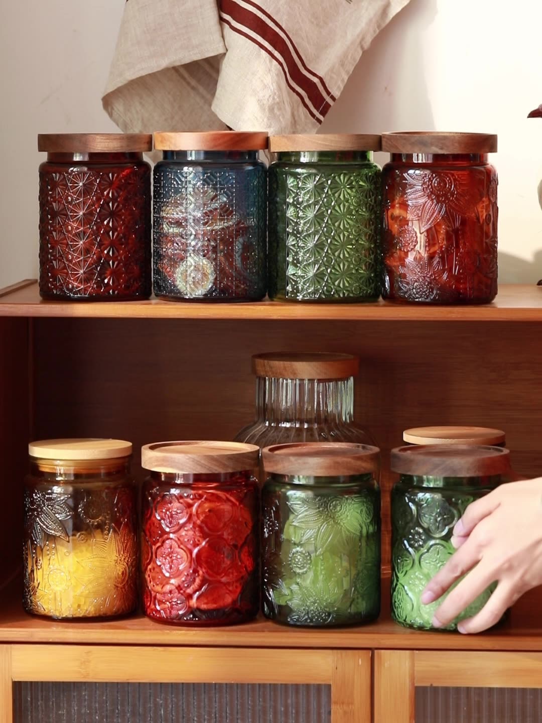 Food Storage For Pantry - Tarro de almacenamiento de vidrio Vintage