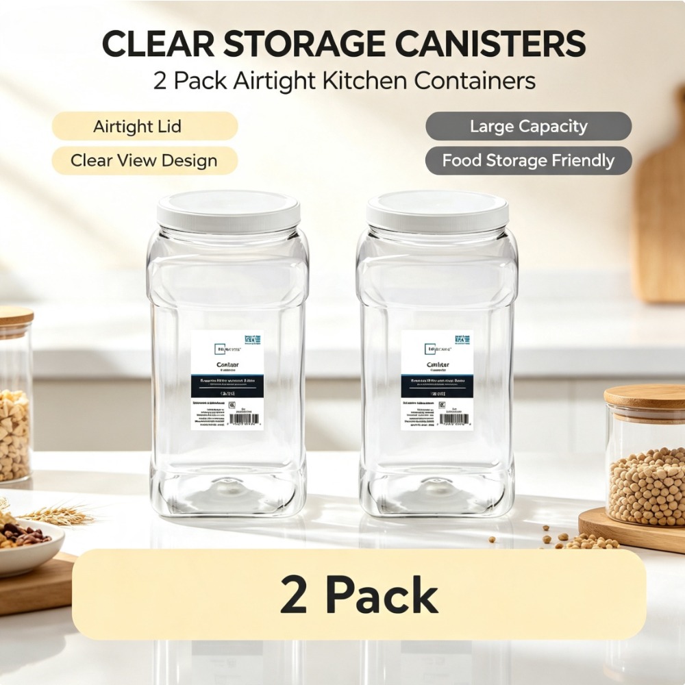 Food Storage 4 Quart - (Paquete de 2) Recipiente de plástico