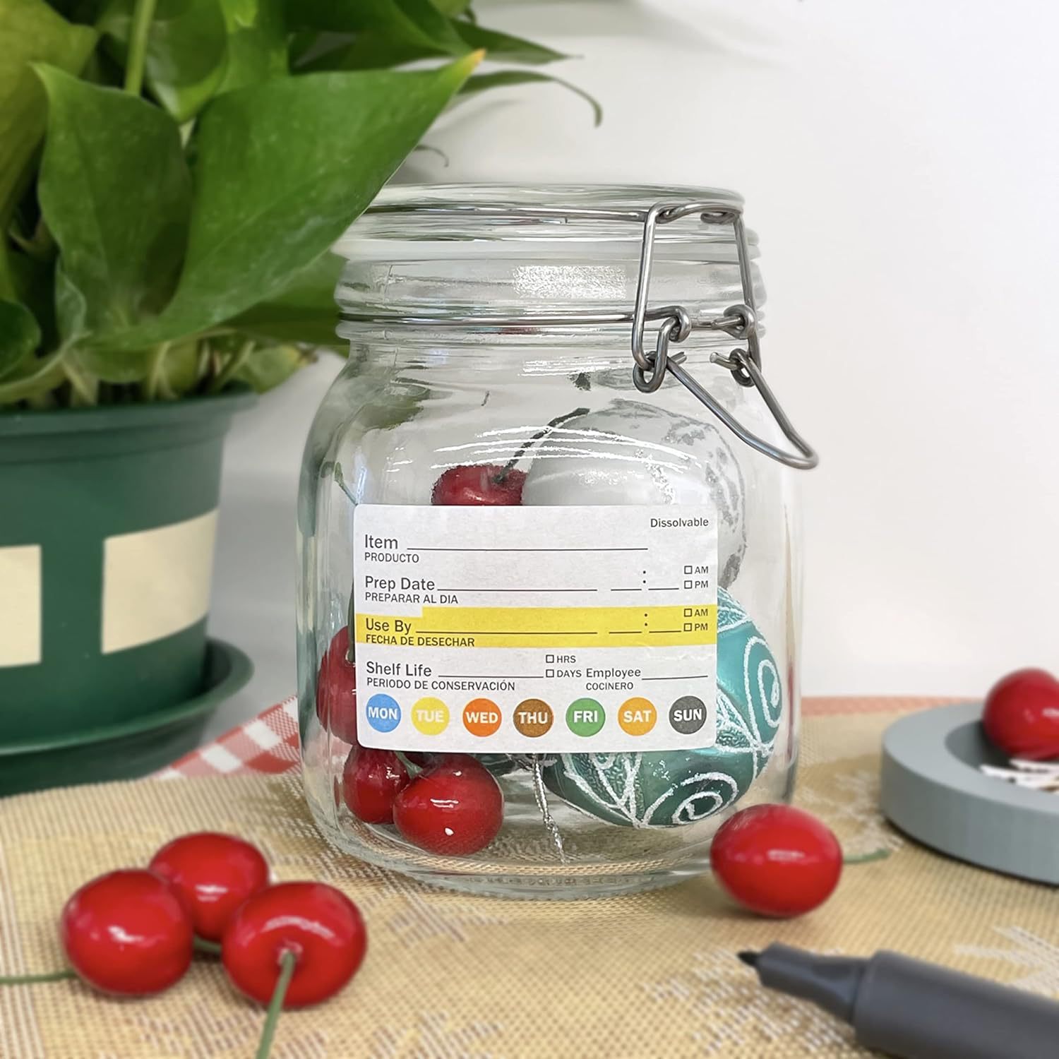 Etiquetas de Fecha para Alimen - Food Storage Labels reseña y precio