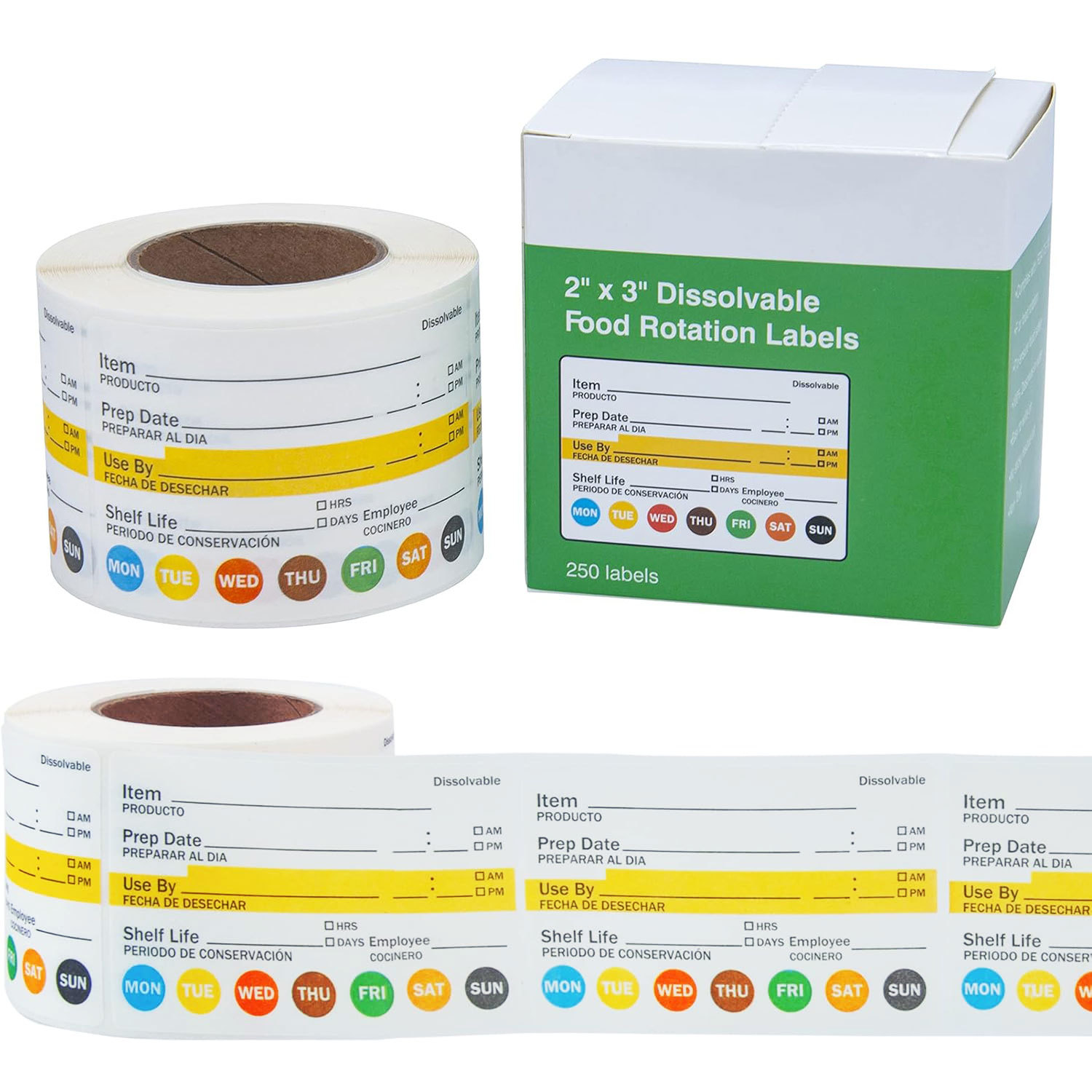 Etiquetas de Fecha para Alimen - Food Storage Labels reseña y precio