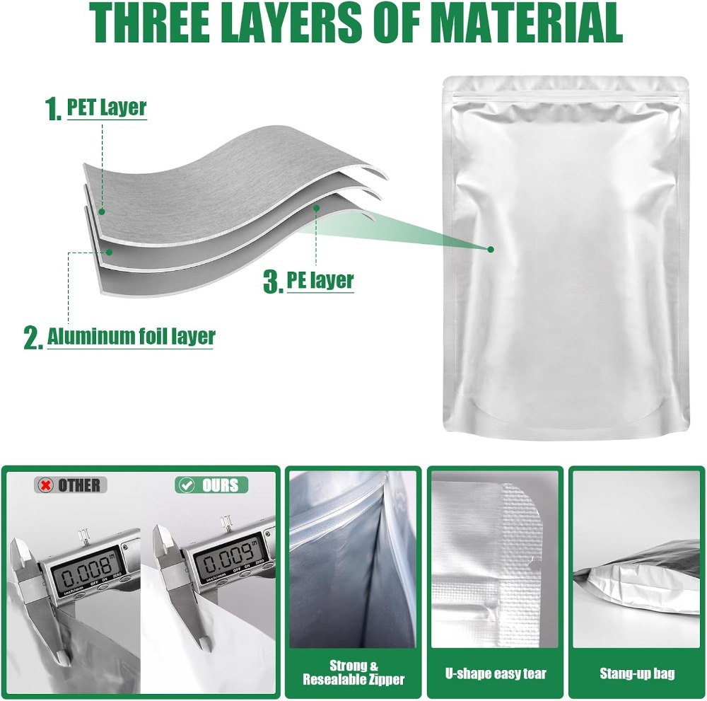 120 Bolsas de Mylar para Almac - Food Storage Oxygen Absorbers reseña y precio
