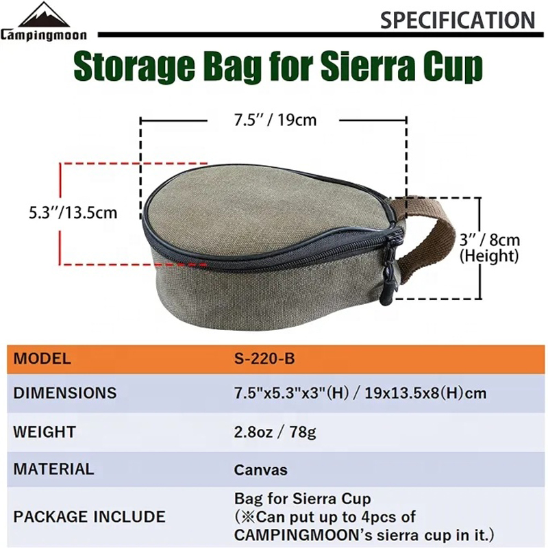 CAMPINGMOON S220-B Mini bolso  - Food Storage Hiking reseña y precio