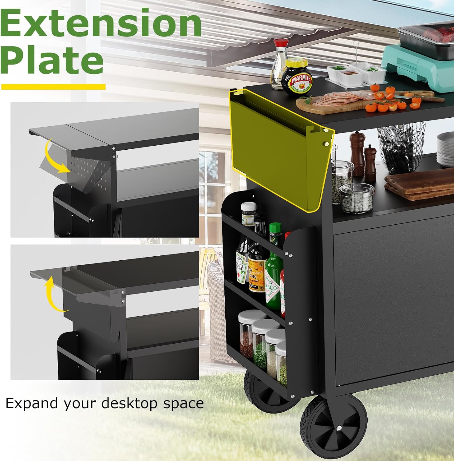 Carrito de parrilla para exter - Food Storage And Preservation reseña y precio