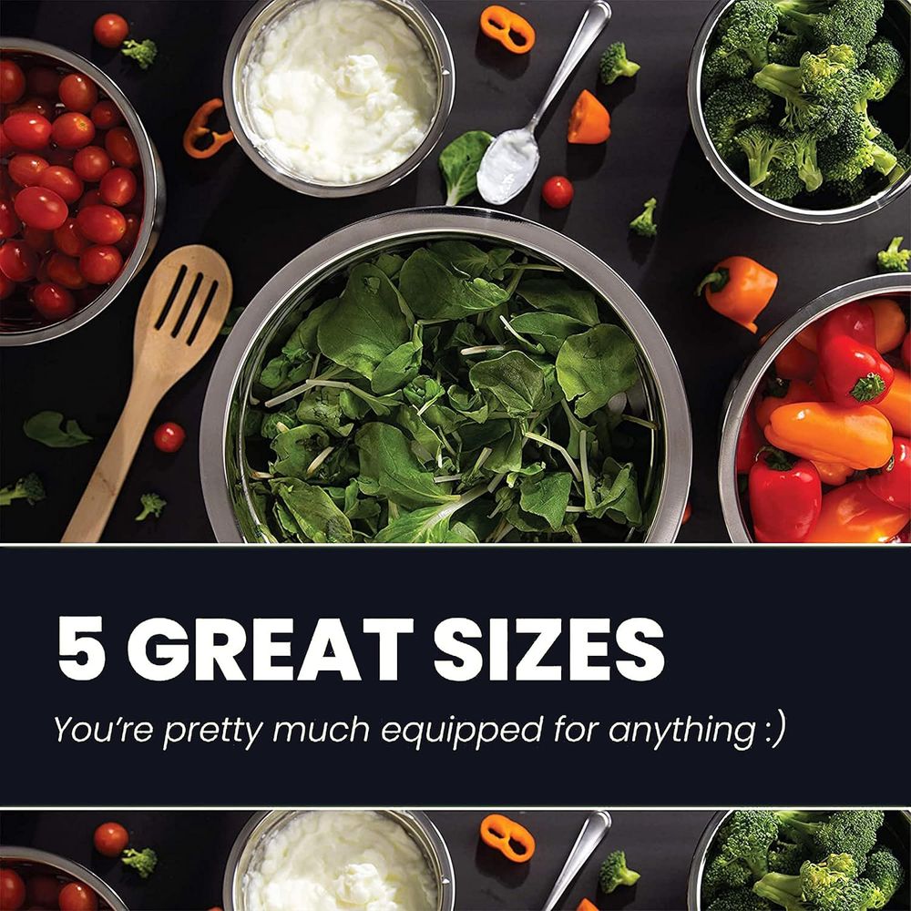 Juego de 5 Tazones para Mezcla - Food Storage 4 Quart reseña y precio
