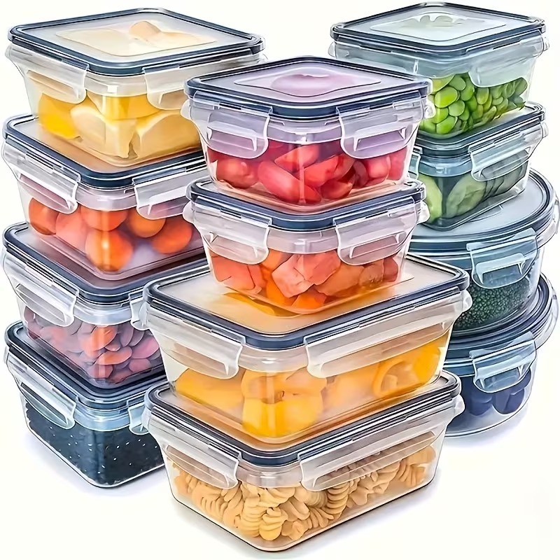 Juego de 4 Recipientes Transpa - Food Storage And Preservation reseña y precio