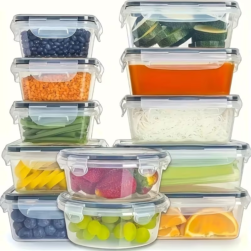 Juego de 4 Recipientes Transpa - Food Storage And Preservation reseña y precio