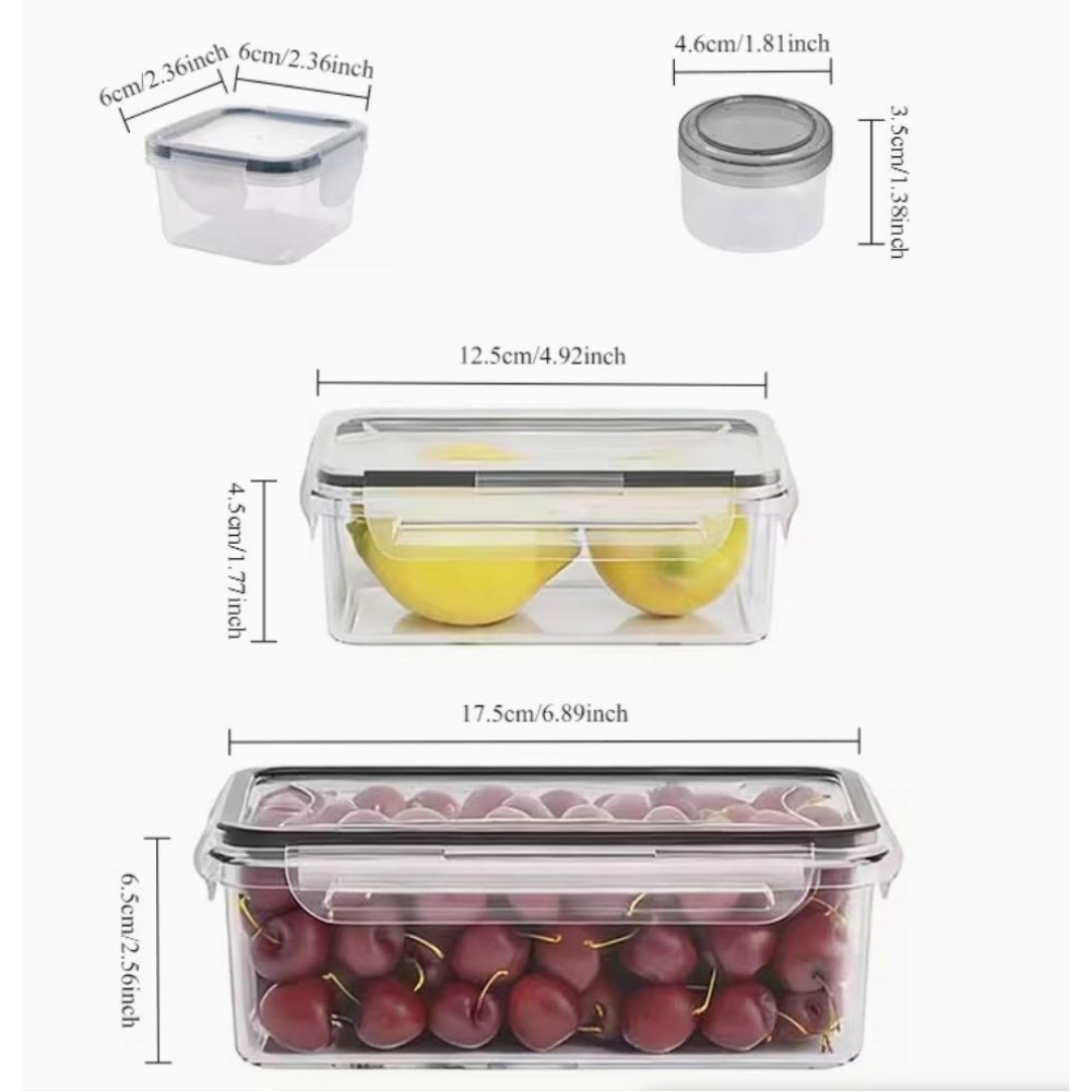 Juego de 4 Recipientes Transpa - Food Storage And Preservation reseña y precio