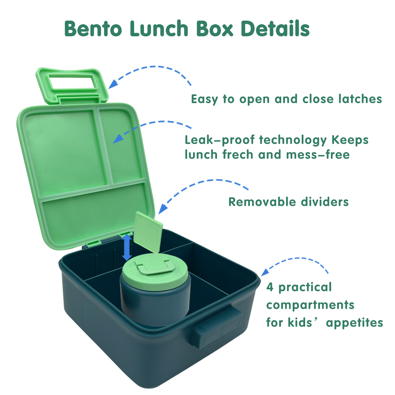1 Juego de Lonchera Bento para - Food Storage Safety reseña y precio