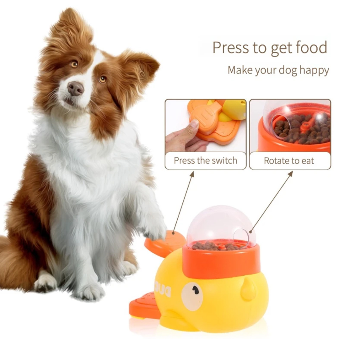 Comedero interactivo en forma  - Food Storage Yellow reseña y precio