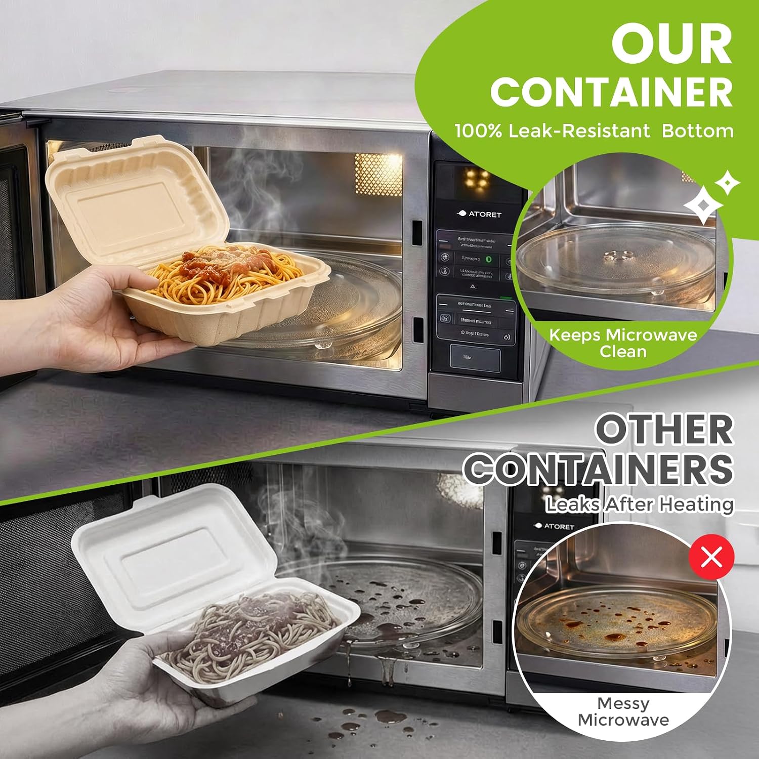 Paquete de 50 Contenedores Des - Food Storage Safety reseña y precio