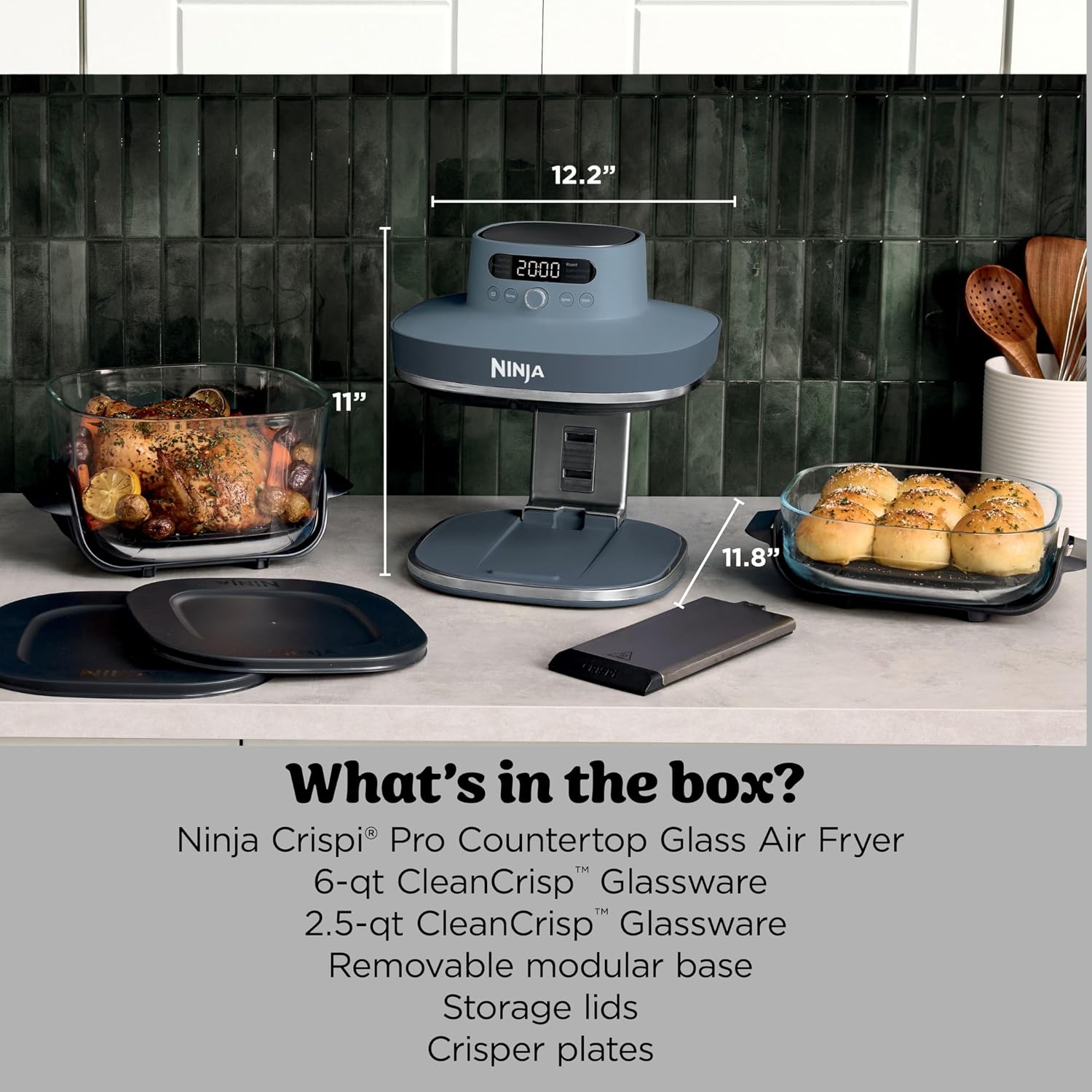 Freidora de Aire Ninja Crispi  - Food Storage Safety reseña y precio