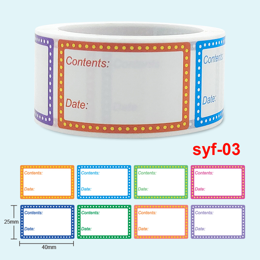 Etiqueta autoadhesiva de almac - Food Storage Labels reseña y precio