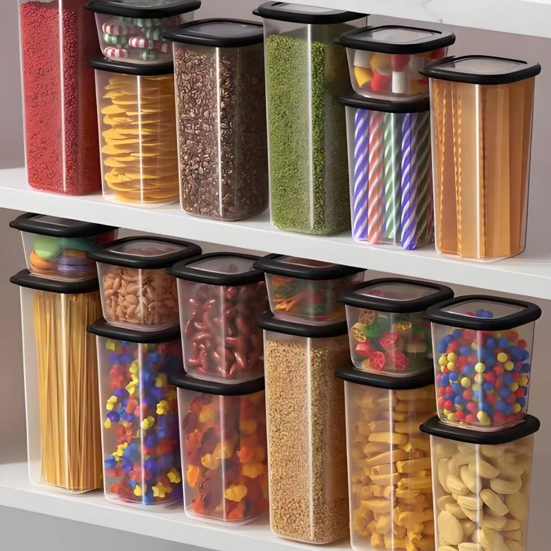 Juego de 6 Recipientes Herméti - Food Storage For Pantry reseña y precio