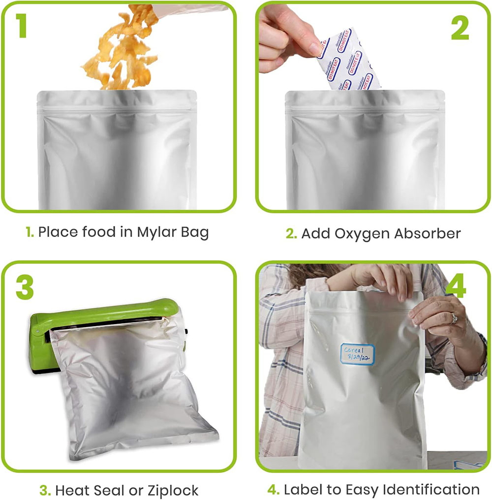 Paquete de 10 Bolsas de Alumin - Food Storage Oxygen Absorbers reseña y precio