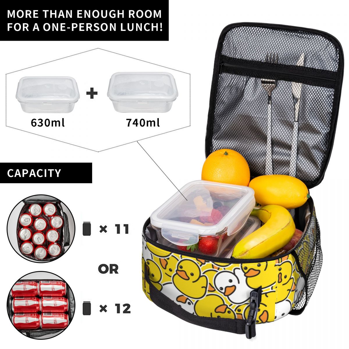 Bolsa de almuerzo con aislamie - Food Storage Yellow reseña y precio
