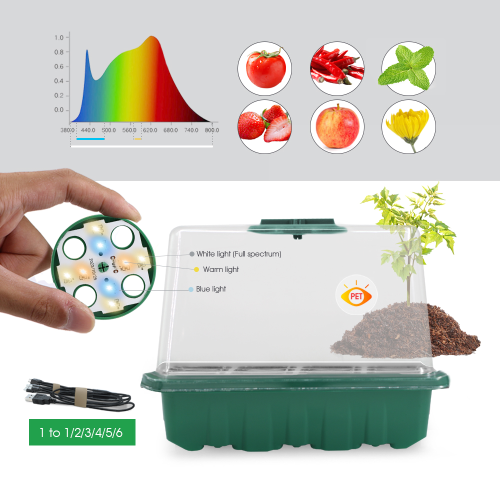 Macetas LED para vivero con lu - Food Storage Plants reseña y precio