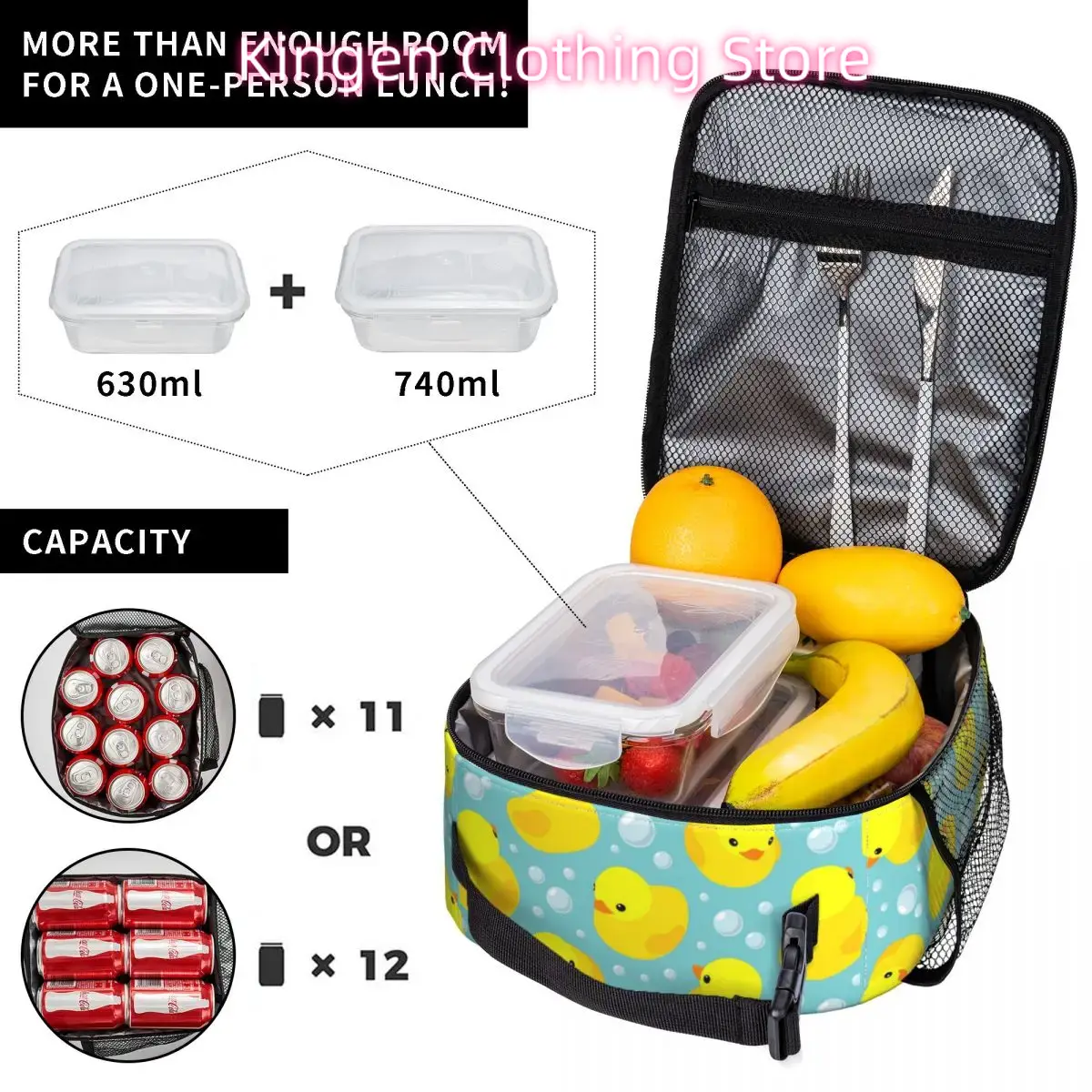 Bolsas de almuerzo aisladas co - Food Storage Yellow reseña y precio