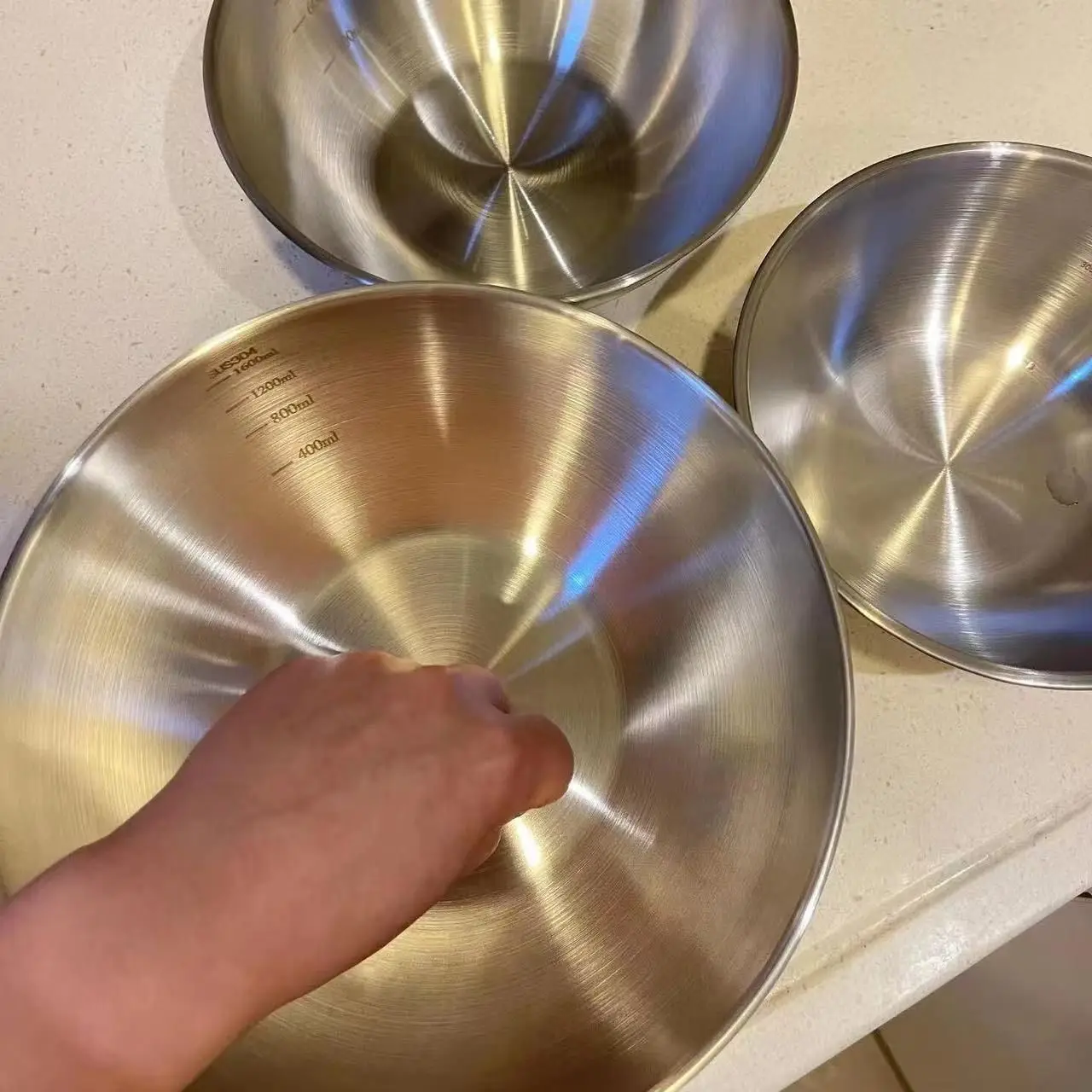 Juego de 3 Tazones de Acero In - Food Storage And Preservation reseña y precio