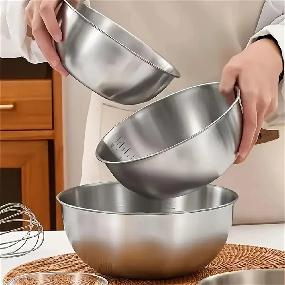 Juego de 3 Tazones de Acero In - Food Storage And Preservation reseña y precio