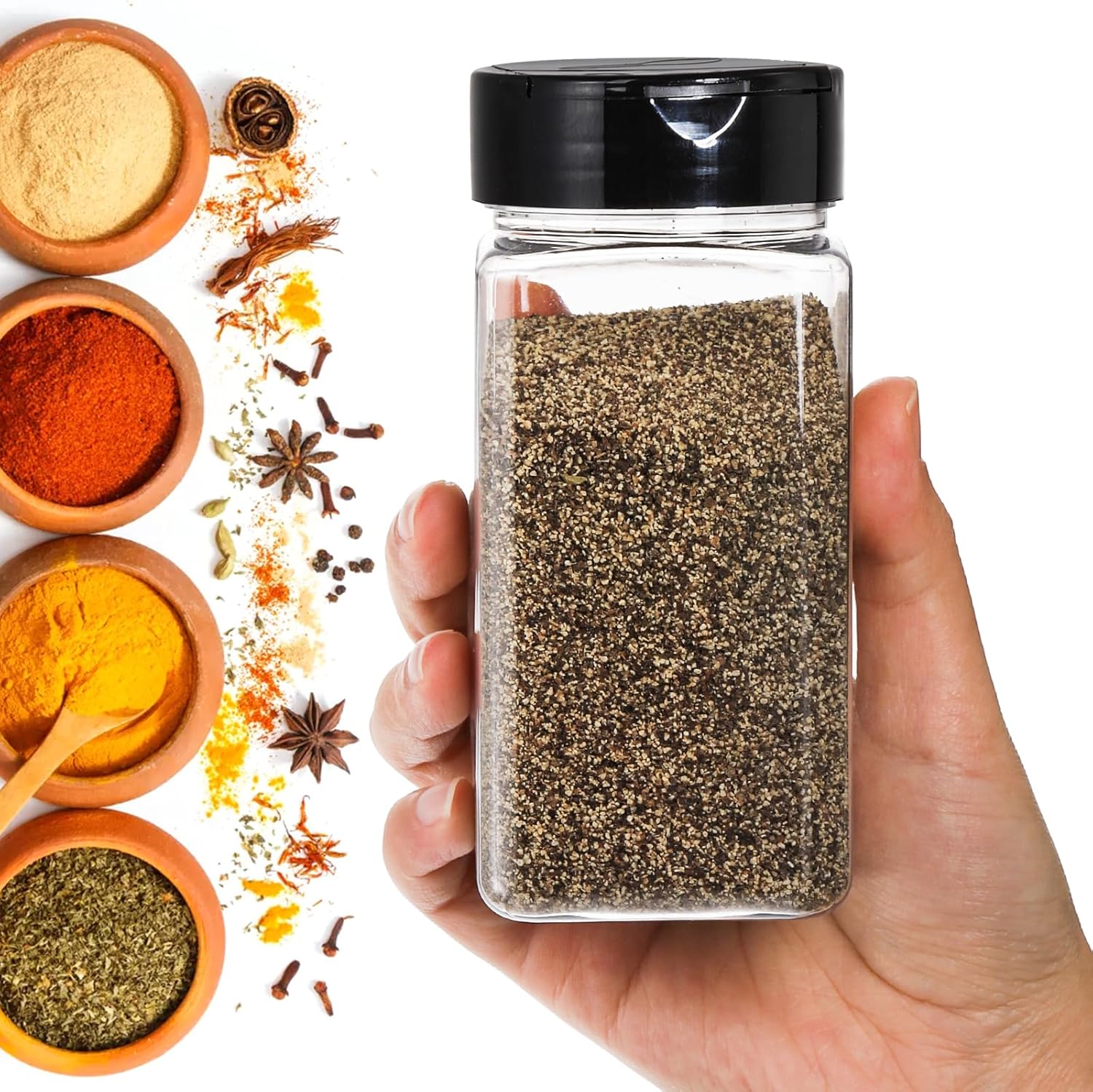 Frascos Cuadrados Grandes de P - Food Storage Meals reseña y precio