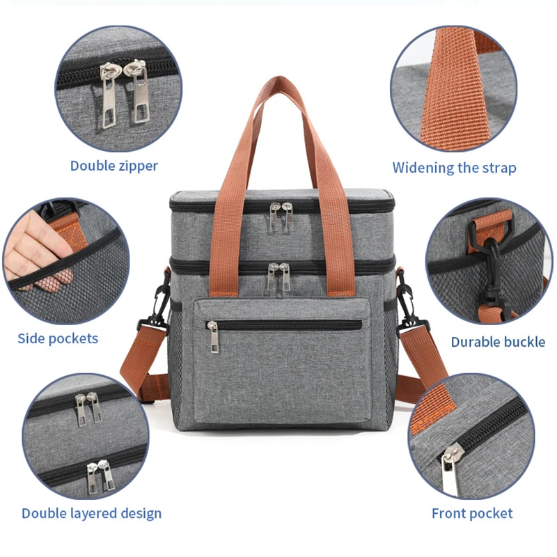 Bolsa de almuerzo térmica de d - Xxl Food Storage Container reseña y precio