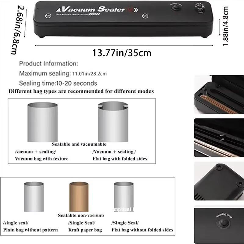 Máquina Selladora al Vacío de  - Food Storage Vacuum reseña y precio