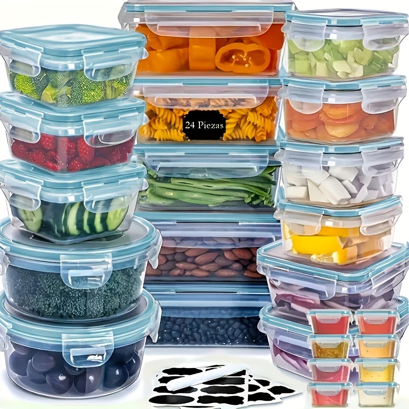Juego de 48 Recipientes para A - Food Storage For Pantry reseña y precio
