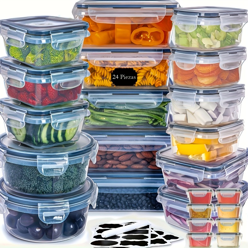 Juego de 48 Recipientes para A - Food Storage For Pantry reseña y precio