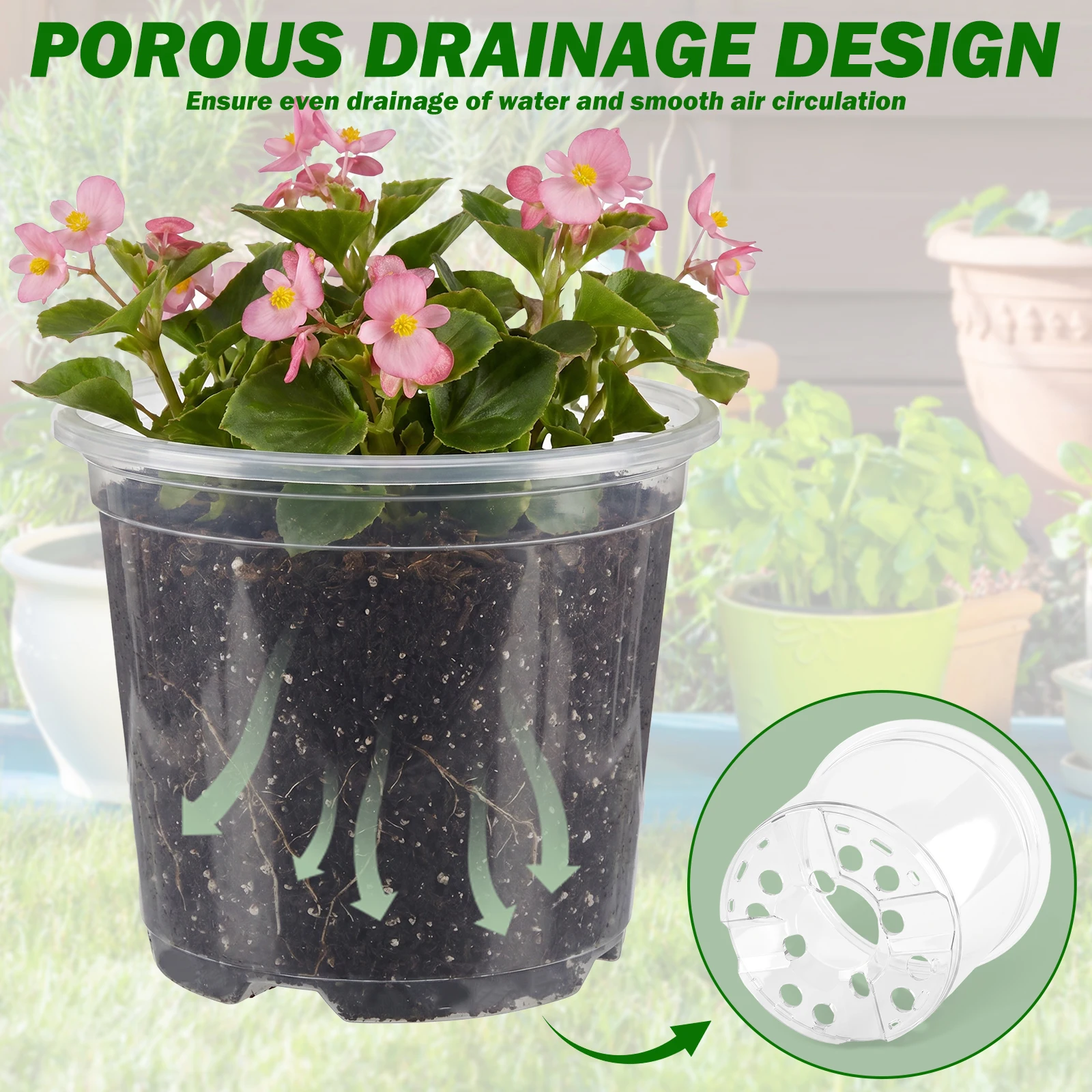 25 Macetas Transparentes de Pl - Food Storage Plants reseña y precio