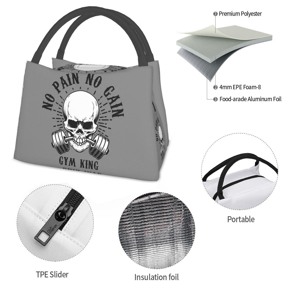 Bolsa de almuerzo con cita mot - Food Storage Quotes reseña y precio